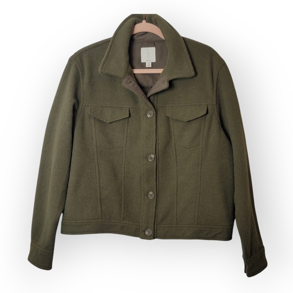 Joie Shacket Teddy Soft Green - Picture 2 of 4